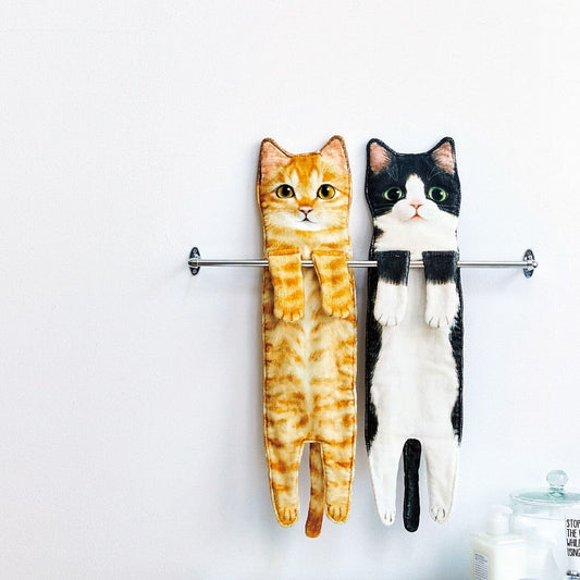 Kawaii Cat Hand Towel - Many cat variations! from Japan