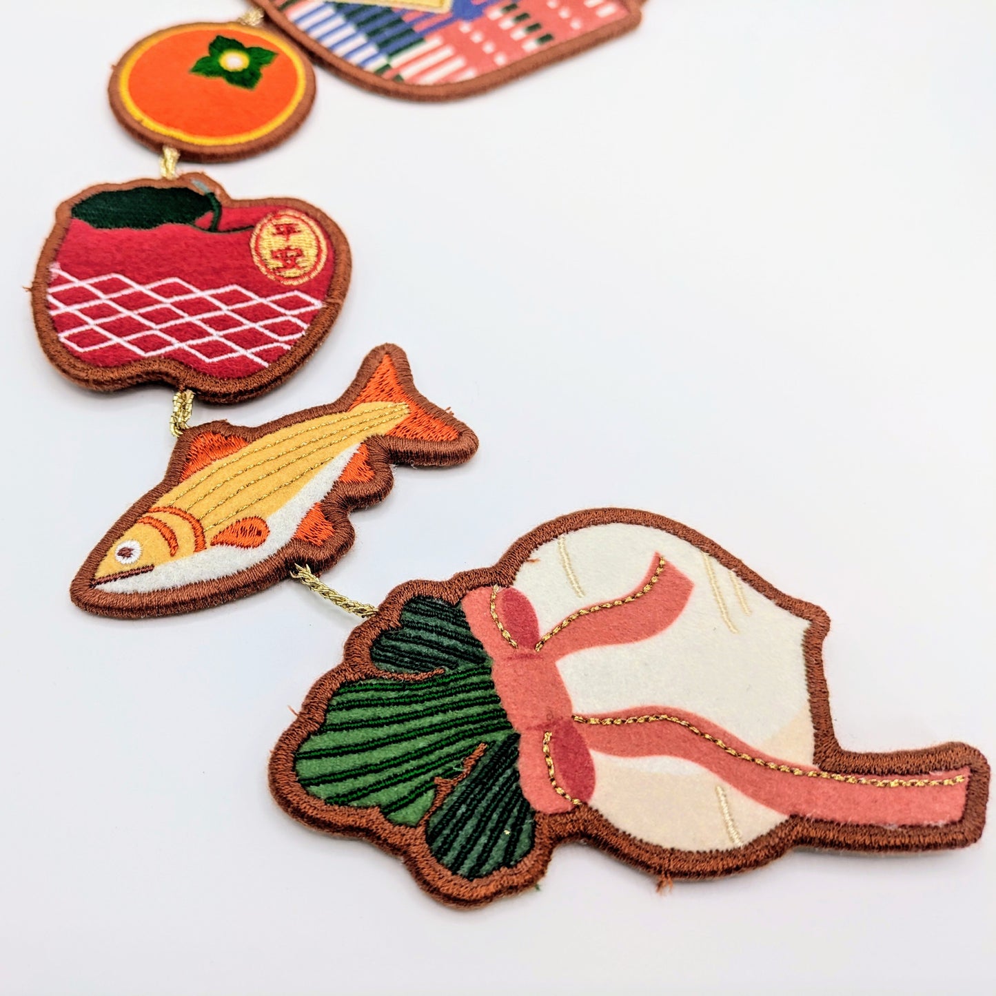 Embroidered Hanging Ornament - 豐收大發茄芷袋/fisherman’s bag from Taiwan