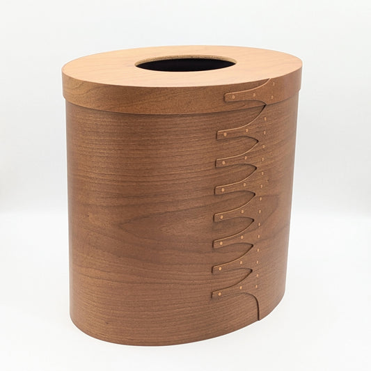 Wooden Trash Bin with Shaker-Inspired Design from Japan
