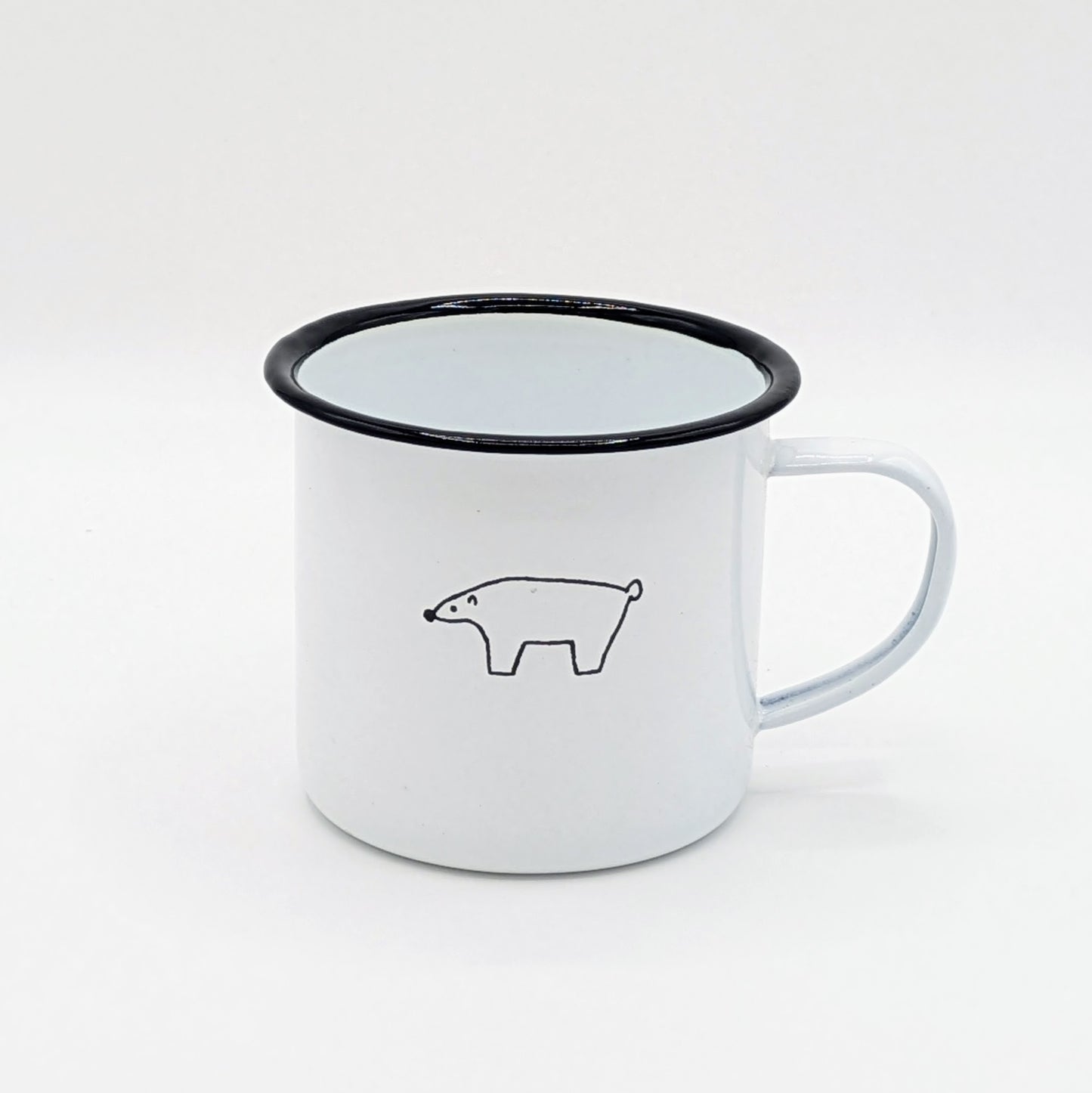 Retro Kawaii Animal Enamel Mug from Japan