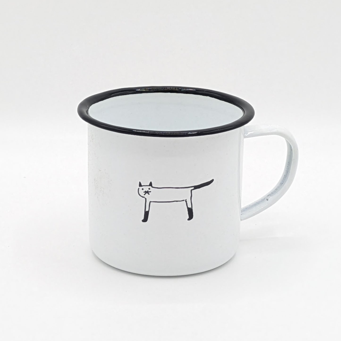 Retro Kawaii Animal Enamel Mug from Japan