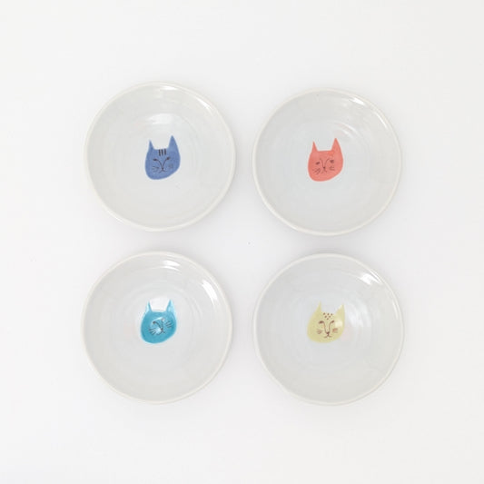 Kutani Ware Small Plate HAREKUTANI (Set of 4 plates) from Japan